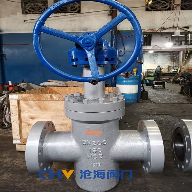 Z643Y-200高压铸钢气动平行式单闸板闸阀